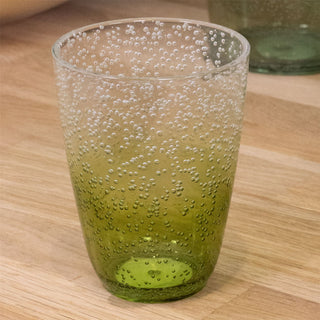 Green Bubbles Plastic Drinks Tumbler | Reusable Outdoor Picnic Drinking Glass