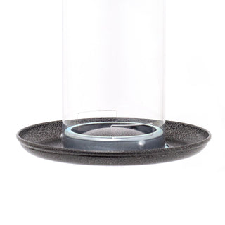 Hanging Garden Bird Feeder | Grey Metal Outdoor Wild Bird Seed Feeder