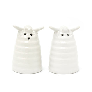Summer Beehive Shaped Salt and Pepper Shakers | Ceramic Salt and Pepper Pots