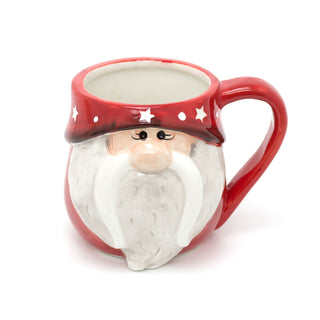 Novelty Christmas Gonk Red Mug | Ceramic Xmas Nordic Gnome Drinks Cup | Tea Coffee Festive Gift Mug Secret Santa Gifts