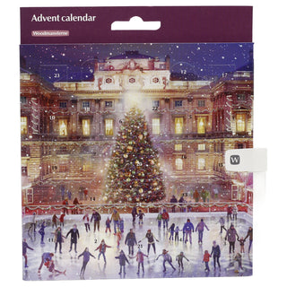 Somerset House at Christmas Advent Greetings Card, Ice Skating Advent Card