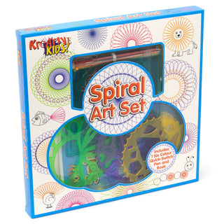 Spiral Art Craft Set | Children's Stencil Art Kit | Kids Spiral Drawing Set