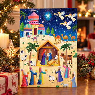 The Christmas Story Advent Calendar, 33.5cm Nativity Design