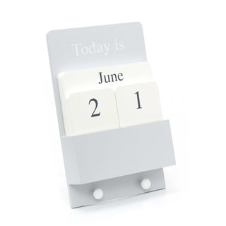 Wall Mounted Wooden Perpetual Calendar And Key Hooks | Eternal Calendar For Wall