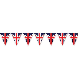 4.3m Union Jack Bunting British Flag Triangle Bunting | 14 Flags Union Jack Bunting | Queens Platinum Jubilee Bunting Party Bunting
