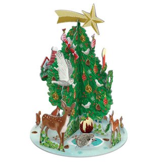 3D Christmas Advent Calendar Heart Of The Forest Pop & Slot Advent Calendar | Pop Up Advent Calendar Freestanding Advent Calendar | Christmas Tree Advent Calendar