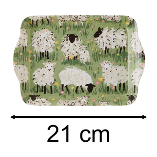 Ulster Weavers Woolly Sheep Scatter Tray | Kitchen Tray With Handles - 21cm