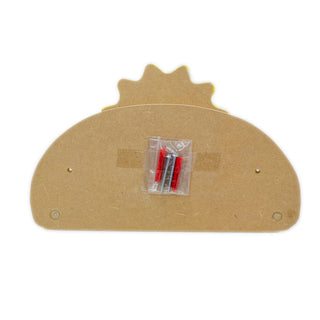 Children's Sunshine Coat Rack | Kids Wall Mounted Wooden Coat Hooks 3 Coat Pegs