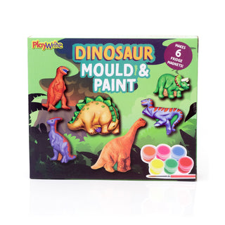 Childrens Dinosaur Mould And Paint Fridge Magnet Set | Kids Jurassic Dinosaur Activity Set | Dino Mould And Paint Kits For Kids