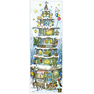 High Christmas Pyramid | Large Traditional Christmas Paper Advent Calendar