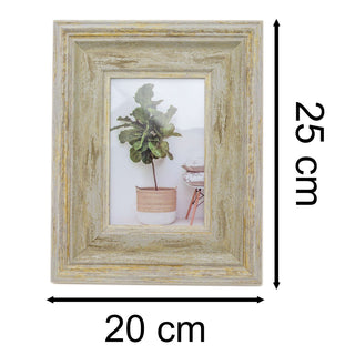 4x6 Antique Style White Washed Photo Frame Wall Mounted Single 6x4 Picture Frame