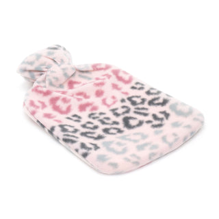Patterned Fleece Hot Water Bottle | Hot Water Bottle With Cover | Natural Rubber Hot Water Bottles - Design Varies One Supplied