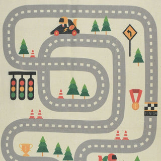 Childrens Race Track Rug | Area Rug For Kids Racing Track Circuit Rug 80 x 120cm