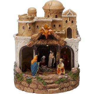 LED Musical Nativity Scene | Light-up Animated Festive Nativity Set Decoration
