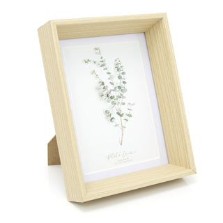 5x7 Eucalyptus Wooden Photo Frame - 7x5 Photo Picture Frame - Freestanding and Wall Mountable 5x7 Picture Frame