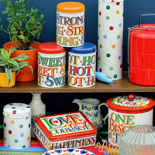 Emma Bridgewater Brighter World Rectangular Tin | Decorative Kitchen Storage Tin