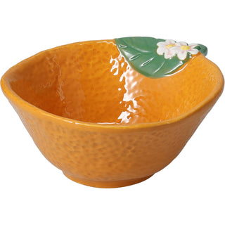 Orange Shaped Snack Bowl, 200ml Ceramic Serving Bowl, Nibbles Dish - 12cm