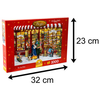 Deluxe Christmas Jigsaw Puzzle 1000 Pieces | The Toy Shop At Christmas Jigsaw Puzzle | Jigsaw Puzzles For Adults