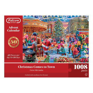 Christmas Comes to Town Jigsaw Christmas Advent Calendar, 1008 Pieces
