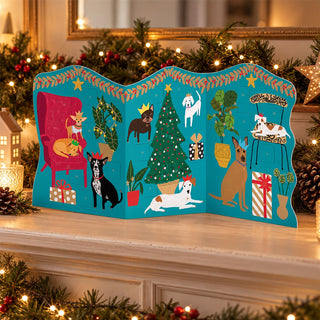 Pooch Perfection Trifold Christmas Advent Calendar, Freestanding Dog Design