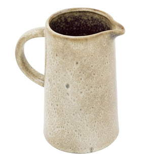 Reactive Glaze Jug, 17cm Decorative Brown Vase for Dried Artificial flowers