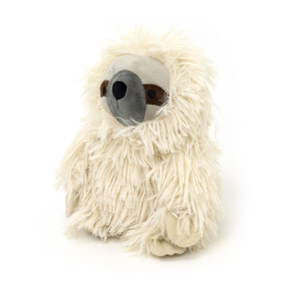 Shaggy Sloth Doorstop | Sloth Shaped Door Stop Fabric Animal Doorstop - Cream