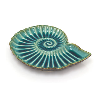 Nautical Decorative Display Dish | Ammonite Fossil Trinket Jewellery Dish