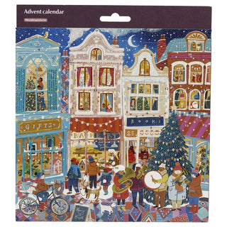 A Happy Holiday Traditional Picture Christmas Advent Calendar, 21.3cm Town Scene