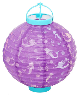 Pretty Mermaid Paper Lantern Balloon With Led Light Hanging Decoration