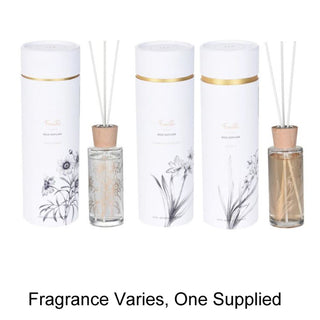 100ml Floral Perfume Reed Diffuser Room Freshener | Air Freshener Reed Fragrance Diffuser Set | Botanical Aroma Gift - Fragrance Varies One Supplied