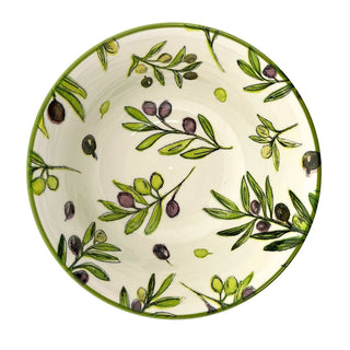 Large Olive Grove Fine China Serving Bowl, 16x7cm Ceramic Soup Cereal Bowl