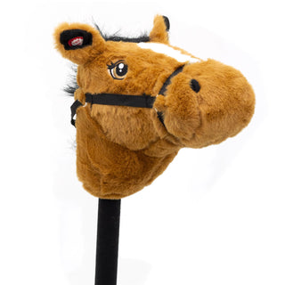Childrens Plush Hobby Horse With Sound ~ Horse Colour Vary