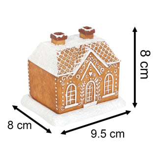 Gingerbread House Incense Burner Festive Christmas Ornament with Cinnamon Cones