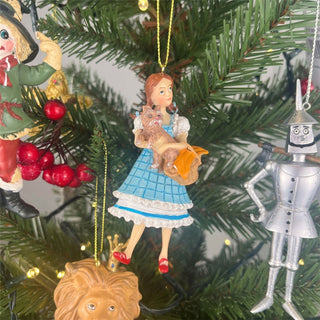 Wizard of Oz Christmas Baubles, Set of 6 Gisela Graham Resin Tree Decorations