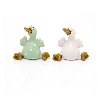 Ceramic Duck Ornament Duck Statue | Mini Duck Figurine Statue | Bird Sculpture Duck Decorations