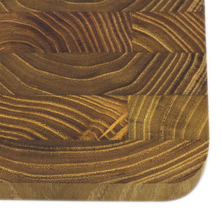 Large Teak Chopping Board | End Grain Wooden Kitchen Cutting Board - 40x28cm