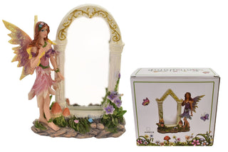 Freestanding Miniature Fairyland Fairy With Mirror ~ Colour Varies