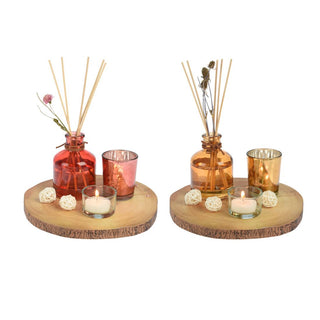 Aromatherapy Gift Set Candles And Fragrance Diffuser Set | Candle Tray Tealights Votive | Reed Diffuser Set Aroma Gifts - One Supplied