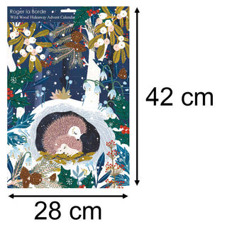 Christmas Advent Calendar Wild Wood Hideaway | Hedgehog Advent Calendar Traditional Advent Calendar | Animal Picture Advent Calendar Paper Advent Calendar