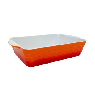 Medium Orange Ombre Stoneware Baking Dish, 24x18x6.5cm Casserole Dish - 1.2L