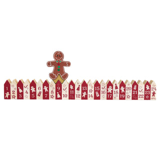 24 Day Countdown To Christmas Gingerbread Calendar Block ~ Xmas Advent Decoration