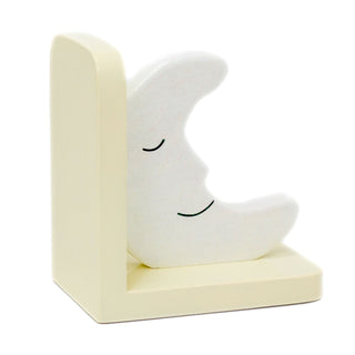 Pair Of Childrens Sun & Moon Bookends | Decorative Wooden Bookends For Kids