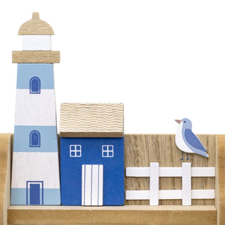 Nautical Bathroom Toilet Roll Holder | Wooden Lighthouse Toilet Roll Holder