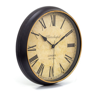 Vintage Style Wall Clock | London Whitechapel Antique Wall Mounted Clock - 34cm