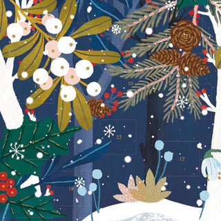 Christmas Advent Calendar Wild Wood Hideaway | Hedgehog Advent Calendar Traditional Advent Calendar | Animal Picture Advent Calendar Paper Advent Calendar