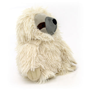 Shaggy Sloth Doorstop | Sloth Shaped Door Stop Fabric Animal Doorstop - Cream