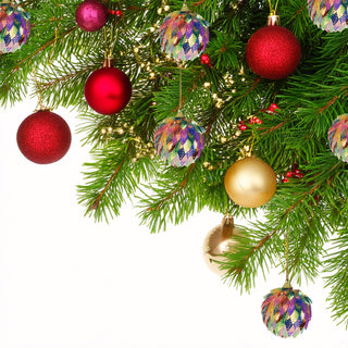 Rainbow Leaf Bauble | Multicoloured Christmas Tree Hanging Ornament - 6cm