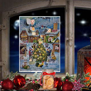 Celebrate Christmas at the Farm | Traditional Christmas Paper Advent Calendar