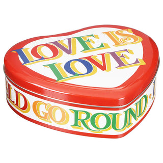 Emma Bridgewater Brighter World Large Storage Tin | Heart Shaped Kitchen Tin