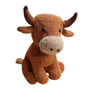 Albie Highland Cow Fabric Doorstop | Highland Cow Door Stop Animal Door Stopper
